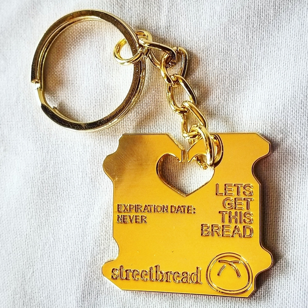 StreetBread Bread Bag Secure Keychain Gold Utility